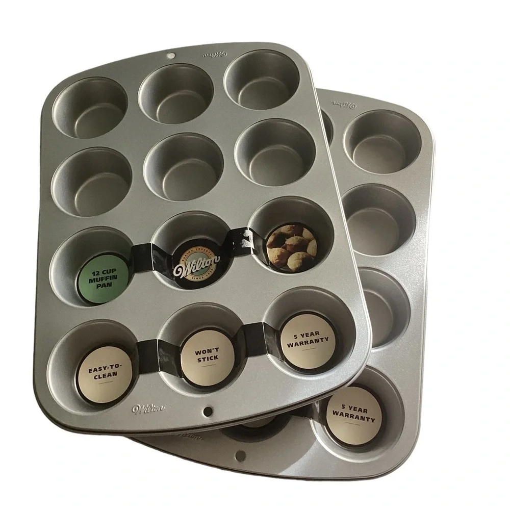 NWT! 2 Heavy Duty Premium Wilton 24 Cup Cake Muffin Pans